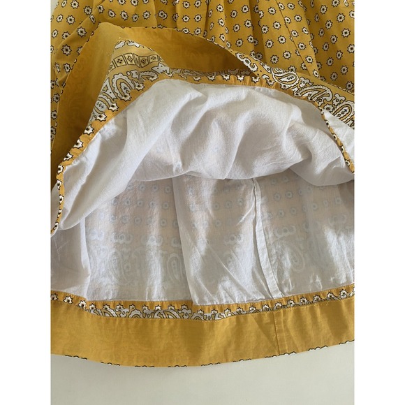 Girls‎ from Savoy Dress Womens 2 Yellow Anthropologie Paisley Bandana Print - Picture 4 of 7